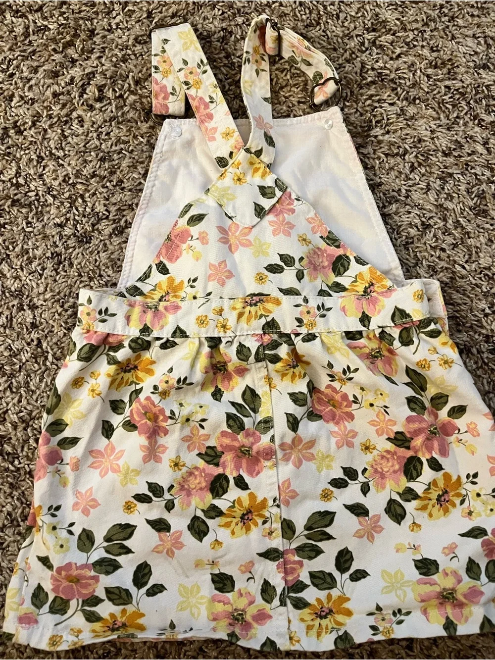 Little Lass Floral Overall Dress